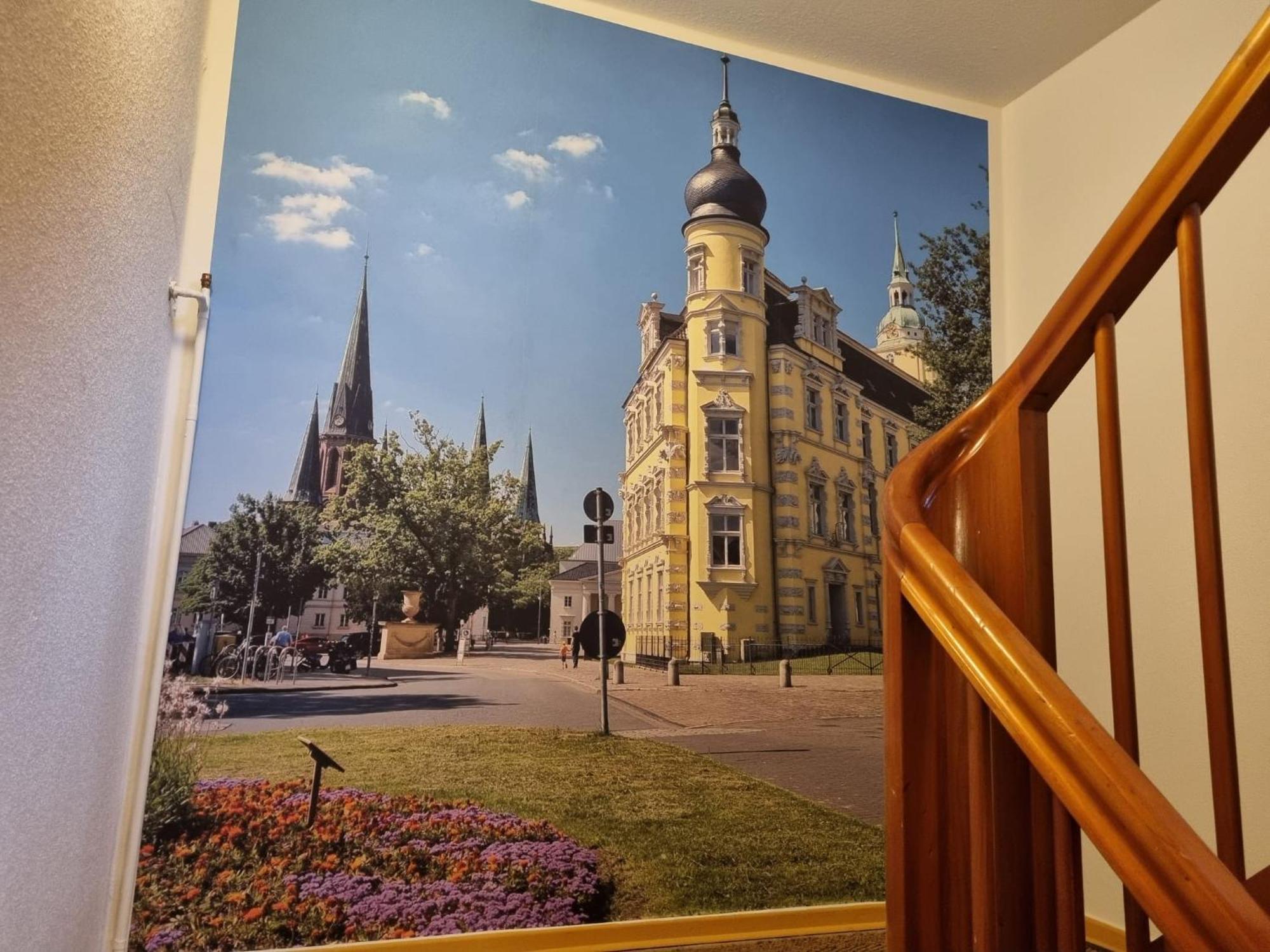 Stadtnahe Wohnung Mit Garten Und Parkplatz 올덴부르크 외부 사진